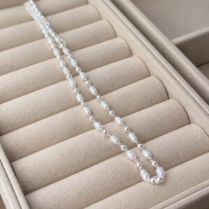 Choker Mini Pérolas Balls - Prata