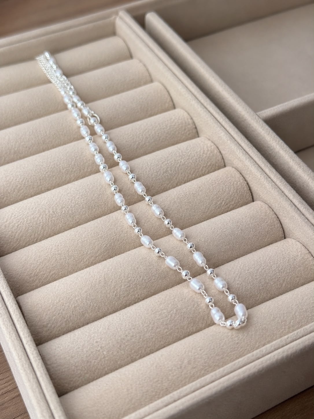 Choker Mini Pérolas Balls - Prata