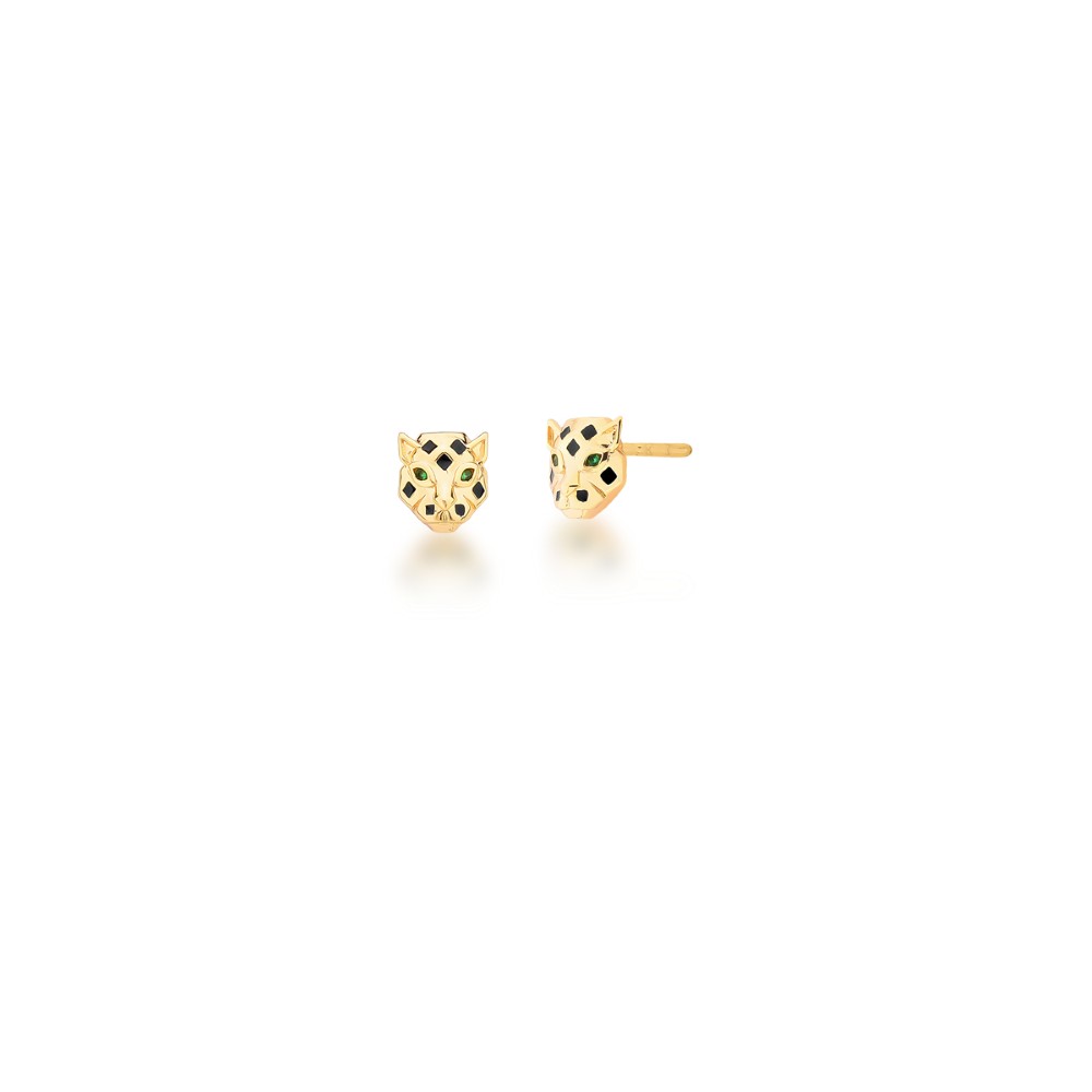 Brinco Leopardo Dp - Banho Ouro 18k - Imagem 2