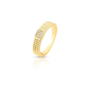 Anel Esferas com Mini Zirconias
