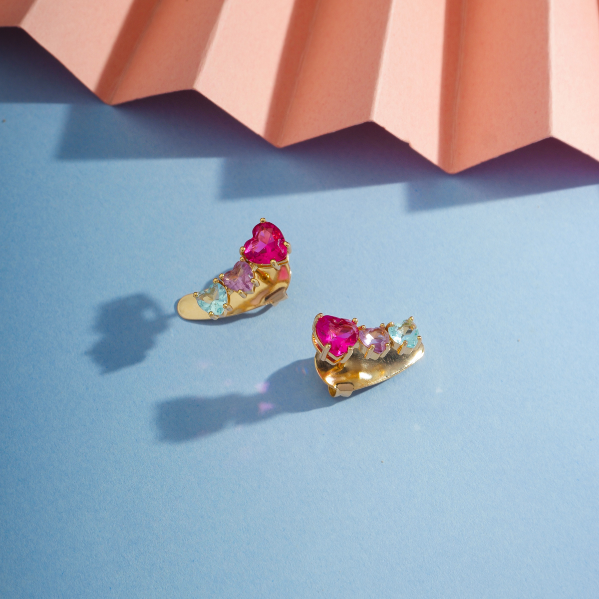 Brinco Ear Cuff Coração - Imagem 3