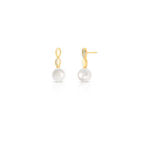 Brinco Pérola Shell Zircônia