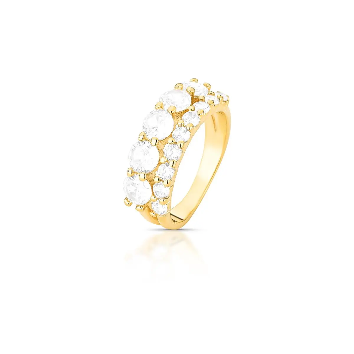 Anel Aparador 2 Fileiras Cravejado g