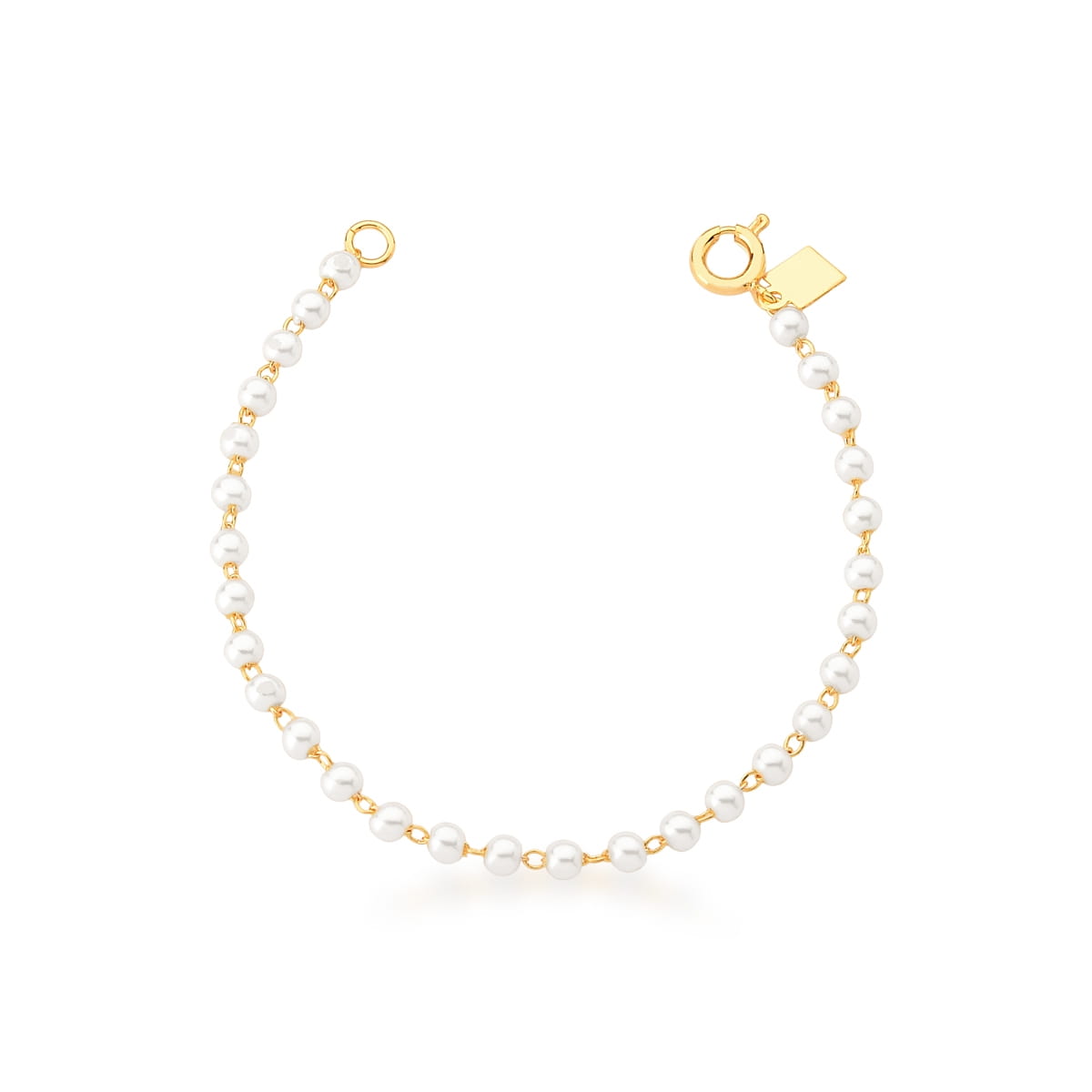 Pulseira Mini Pérolas Shell